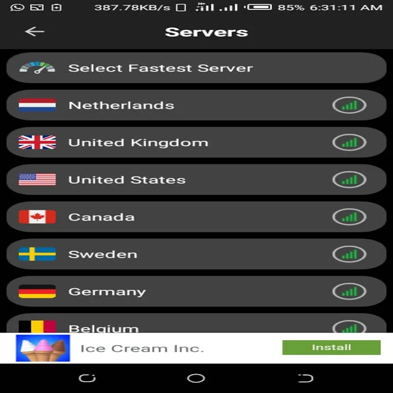 AFRICA VPN Captura de pantalla 2