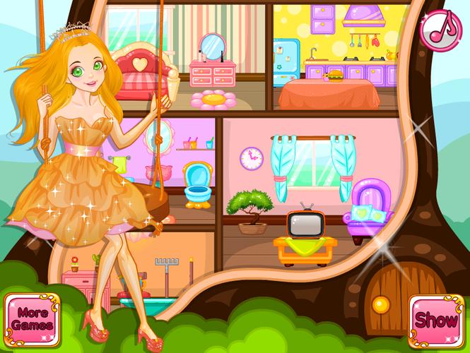 Princess Doll House Decoration Скриншот 0