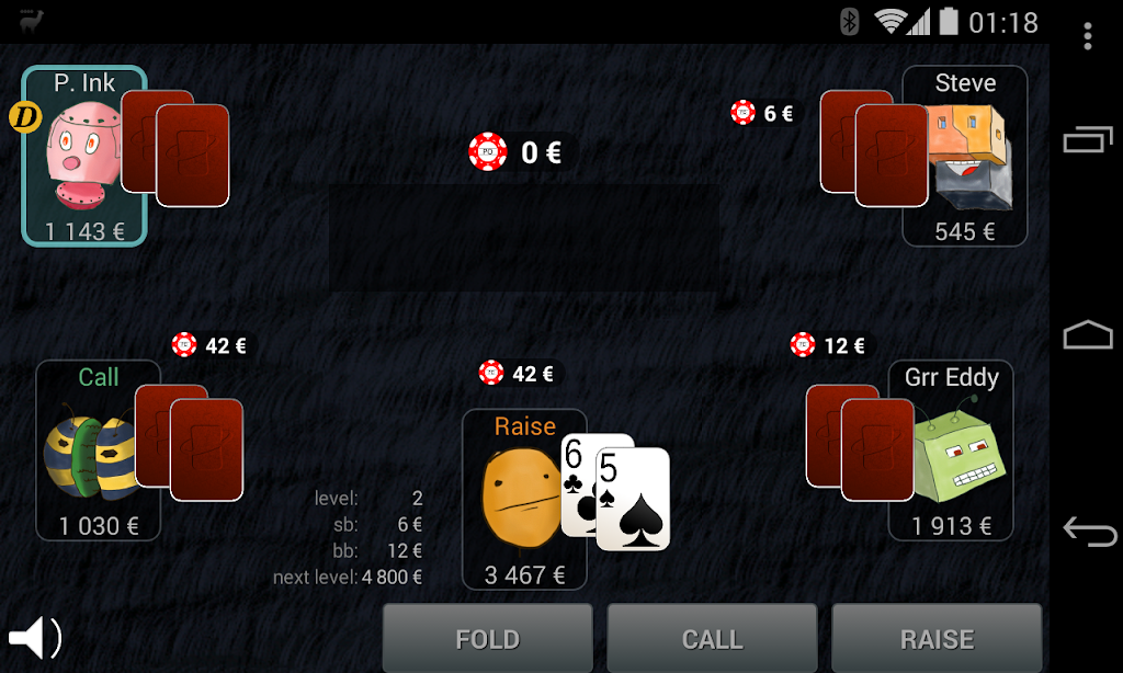 Bots Don't Bluff Offline Poker Capture d'écran 1