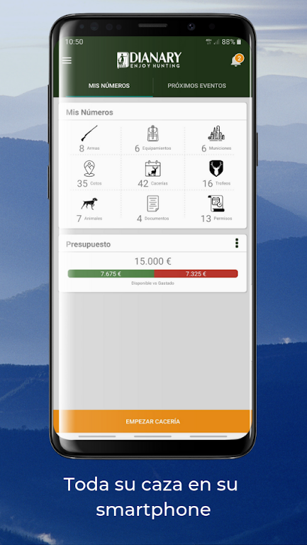 Dianary hunting app Скриншот 0