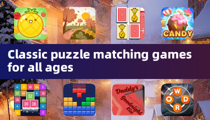 Klassische Puzzle-Matching-Spiele für alle Altersgruppen